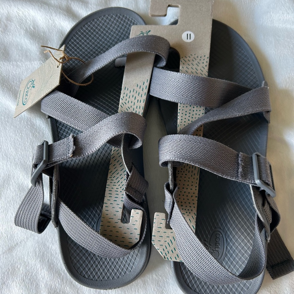 Chaco LowdownGray Strappy Sandals NWT